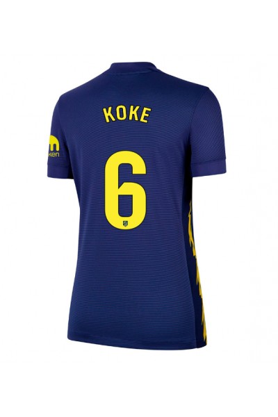 Atletico Madrid Koke #6 Jalkapallovaatteet Naisten Vieraspaita 2025-26 Lyhythihainen Atletico Madrid Koke #6 Jalkapallovaatteet Naisten Vieraspaita 2025-26 Lyhythihainen